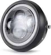 Motorcycle Headlights 7.5Inch LED Headlamps with Halo Ring gul For Harley For Cafe Racer Bobber 7.5" LED Motorcycles Headlight