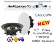 STUDIO ACOUSTICS SA600WM 6.5" 80W IN-WALL/CEILING FRAMELESS SPEAKER