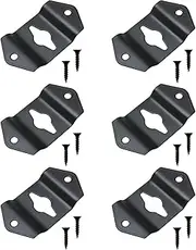 6Pcs Wall Mount Speaker Hook Hanger Brackets Connectors for Loudspeaker with Screws, Style A