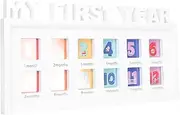 GREENADSCAPE 12 Picture Frame Newborn Photo Frame Book Memories Photo Frame Commemorative present Growth Frame Clip Photo Frames First Year Photo Holder Newborn Girl Essentials