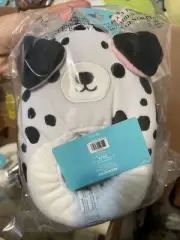 NEW! Squishmallows Dustin The Dalmation Dog Slippers, Kids Size 11/12