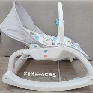 🎀MT玩具出租🎀費雪 Fisher-Price 可折疊兩用震動安撫躺椅-幾何 可攜式兩用震動躺椅 嬰兒搖椅出租 安撫椅