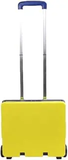 Bliss Gifts & Homewares Folding Carry Cart with Lid I Foldable Shopping Cart Trolley I Portable Pack & Roll Folding Grocery Basket I Container Carrier I Grocery Bag for Shopping Travel (Yellow)