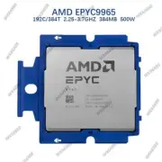 AMD EPYC 9965 192 core 384 threads 2.25GHz-3.7GHz 500w CPU processor (No lock)