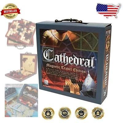 Cathedral Portable Travel Strategy Board Game - Fun for Ages 8 & Up