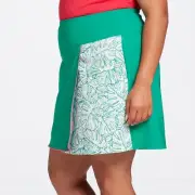Lady Hagen Tropic Palm Wrap Skort Plus Size 2XL Lush Green Womens WGH17405WP