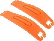 Kisangel 2pcs Tire Stick Car Puncture Repair Kit Tire Repair Tool Tire Remover Mower Fixer Wrench Tire Plug Kit Injector Replacement Bicycle Tire Levers Breaker Repairing Lever Orange Nylon