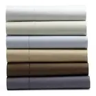 Sferra CELESTE 4 PC QUEEN SHEET SET COFFEE BROWN Cotton Percale 400TC ITALY NEW!
