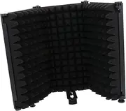 CATIEBYE Mic Windproof Shield for Recording Microphone Cover Practical Windscreen Soundproofing Black
