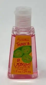 1 BATH BODY WORKS THREE'S A CROWD POCKETBAC ANTI BACTERIAL HAND GEL SANITIZER