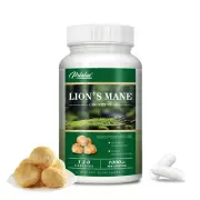 Lion's Mane 1000mg - Brain Booster Nootropic Supplement, Support Focus Memory