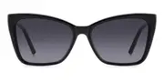 Carolina Herrera HER 0180/S 2M2/9O Women’s Sunglasses Black Size 57