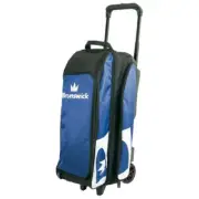Brunswick Blitz 3 Ball Roller Bowling Bag Color Blue