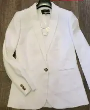 New With Tags J Crew White Blazer Jacket Size 0. Paid $190 With Tax