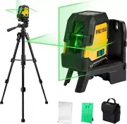 High-Accuracy Green Beam Laser Level Kit with Tripod - Perfect for Construction