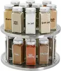 Juvale 2 Tier Lazy Susan Turntable Organizer for Cabinet, Revolving Spice Rack C