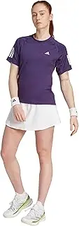 [adidas] Women's Club 3 Stripe Tennis Climacool T-Shirt T-Shirt (Pack of 1)