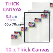 10x Large Thick Artist Blank Canvas Oil Acrylic Painting 60X70 Stretched Art
