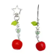 Fashion Mini Tomato Star Bead Charm Pendant Chain Decoration for Key Bag