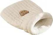 Bear Pattern Cat Sleeping Bag – Soft And Cozy Cat Bed Cave, Comfortable Fleece Nest | Warm And Plush Pet Hideaway, Easy Access Sleeping Sack, Ideal For Cats And Small Pets, Perfect For Home And Travel