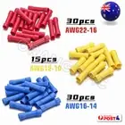 50/100X Insulated Straight Butt Wire Connectors Splice Cable Crimp Terminals Kit