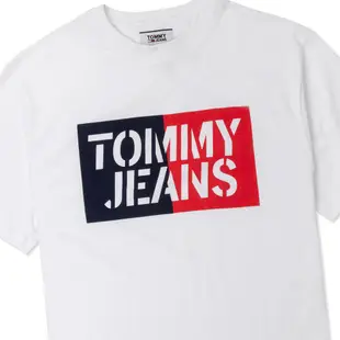 Tommy Hilfiger 熱銷印刷文字圖案短袖T恤-白色