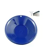 Sluice Monkey 10" Blue Gold Pan Kit with Glass Vials