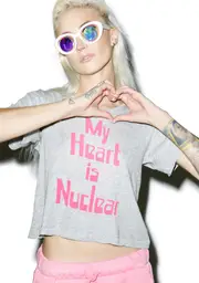 [Wildfox Couture] My Heart Is Nuclear Middie Tee