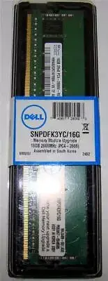 Dell SNPDFK3YC/16G 16GB 2666MHz (PCA-2666) DDR4 SDRAM RDIMM Server Memory New