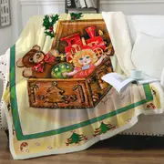 Cool Vintage Art for Kids the Toy Box Painting Throw Blanket