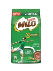Nestle Milo ACTIVE-GO CHOCOLATE MALT POWDER SOFTPACK 1KG x 2 packet