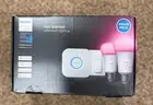 Philips Hue Starter Kit - 1 Bridge + 2 Smart Color A19 bulbs + 1 Dim switch