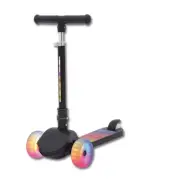 Light Up Tri Scooter RGB colour changing LED Lights Folding Mechanism
