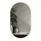Oval Shape LED Wall Mirror Bathroom Boho Loft Style 3 colours LED 52x90 cm