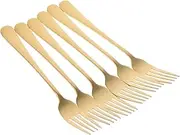 OKUMEYR 6pcs Stainless Steel Dinner Fork Heavy Duty Elegant Design for Home Restaurant Hotel Dishwasher Safe Versatile for Appetizers Salads Desserts