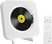 Portable w/ Bluetooth Wall Mountable & Desktop Stand CD Player FM Radio w/Remote