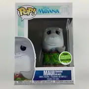 Funko POP MAUI Shark Head ECCC Emerald City Exclusive 2018 MOANA Disney 376 NEW