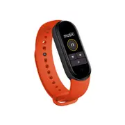 M6 Smart Mini Mens Womens Fitness Tracker Heart Rate Blood Pressure Monitor Pedometer Waterproof Sweatproof Bracelet- Red