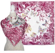 EMILIO PUCCI SCARF BUTTERFLY ANIMAL PRINT SIGNATURE LOGO SQUARE 34"