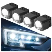 4X Mini 1.5" Bi LED Projector Lens 6000K Headlight High Beam Retrofit Universal