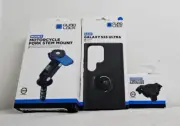 QUAD LOCK KIT GALAXY S23 ULTRA Case, Dampener, Fork Stem Mount *EXPRESS*