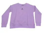 Air Jordan Jumpman Girls Size XL Lilac Purple Crewneck Fleece Sweatshirt New