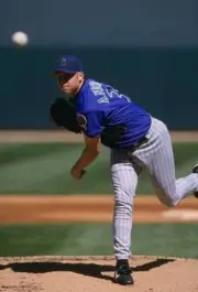 Pitcher Brian Anderson Arizona Diamondbacks in action at a spring - Old Photo 1