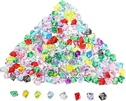 DOITOOL 200pcs Irregular Fake Crushed Ice Rocks Mixed Color Transparent Vase Fillers Acrylic Gems for Fish Tank Centerpiece Party Table Scatters Table Decorations