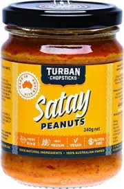 Turban Chopsticks Satay Peanuts Curry Paste 240 G, 240 G