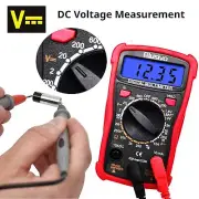 AC DC Voltmeter Digital Multimeter Tester Ohm Volt Amp Voltage Resistance Curren