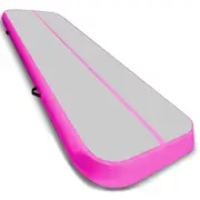 8m Airtrack Tumbling Mat Gymnastics Exercise 20cm Air Track Grey Pink