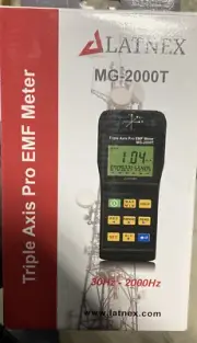 Latnex MG-2000T: Triple Axis Pro EMF Meter (NEW IN Open BOX) Battery Tested!!
