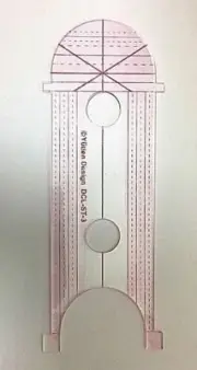 Double Clamshell + Straight Template (3mm) DCL-ST-3