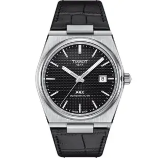 【TISSOT 天梭 官方授權】PRX 40 205 復古風酒桶型機械男錶 手錶 母親節 禮物(T1374071605100)